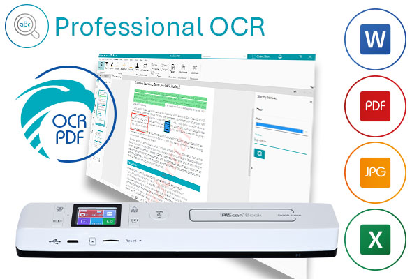 IRIScan Book 7 scan and convert to microsoft office formats