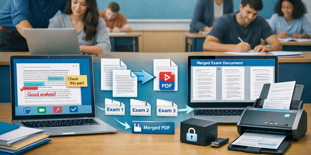 Educational document workflow visualization