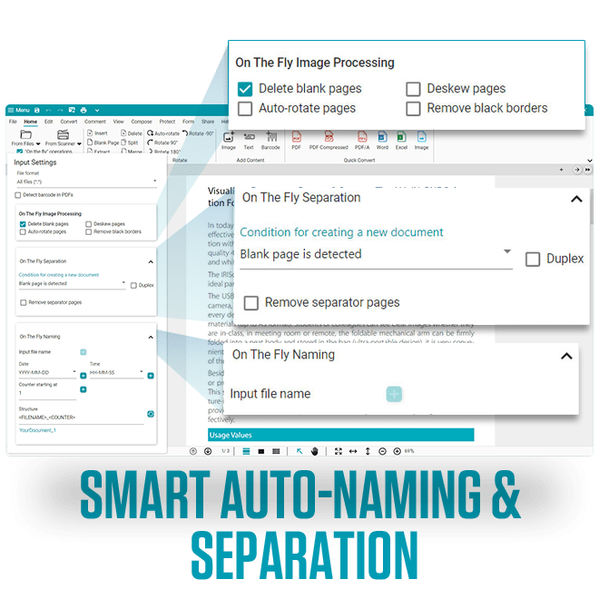 Readiris PDF Essential AI function