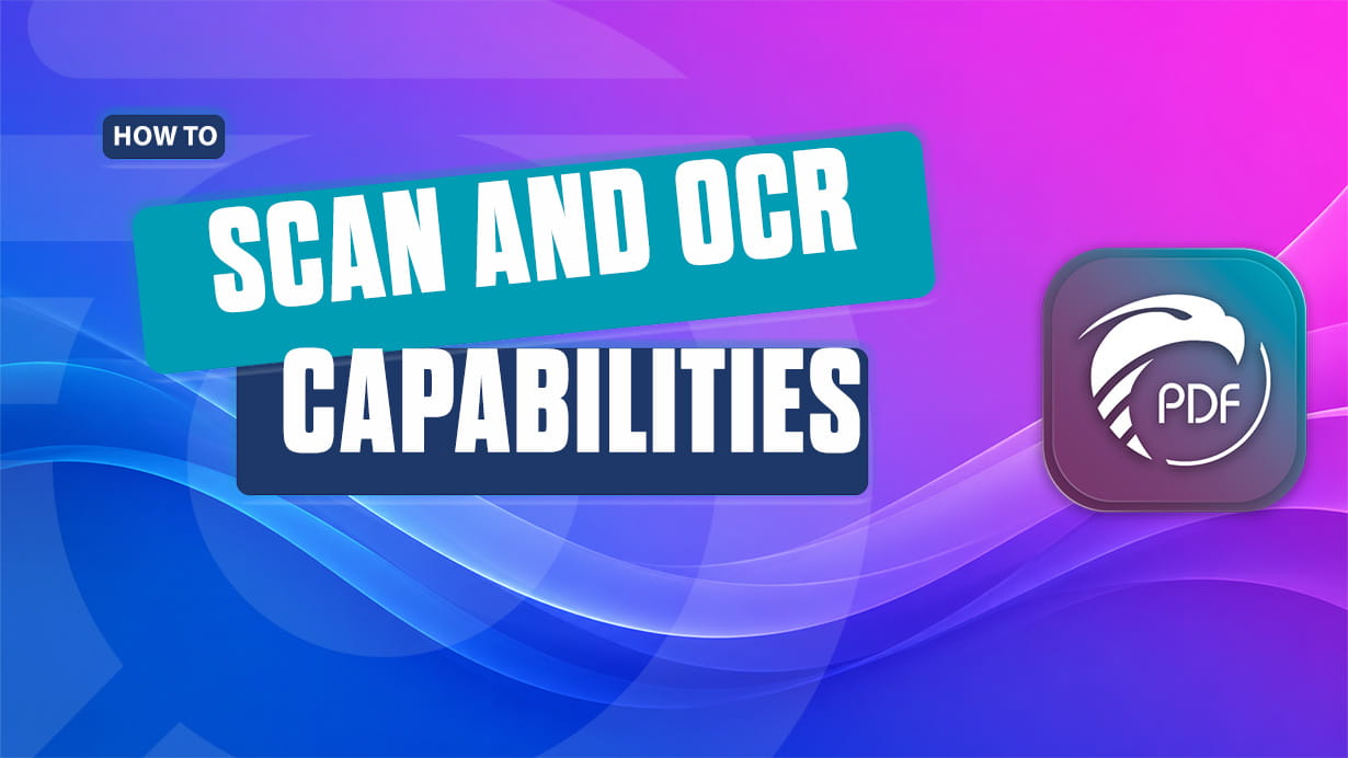 scan and OCR capabilities