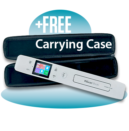 IRIScan Book 7 portable scanner with free carrying case