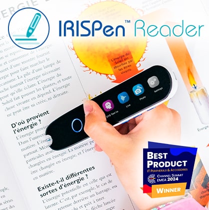 IRISPen Reader 8 - Pen scanner, portable scanner and reading pen all in one!